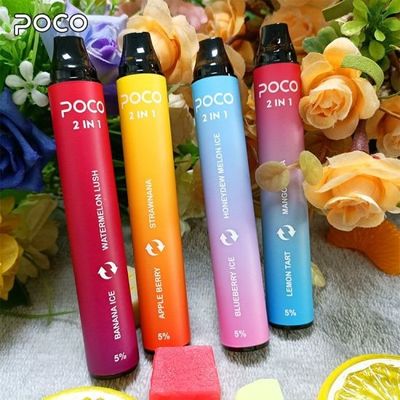 6 ml 2000 Puff Vape Puff Bar Mini POCO 2 in 1 mit Logo-Druck