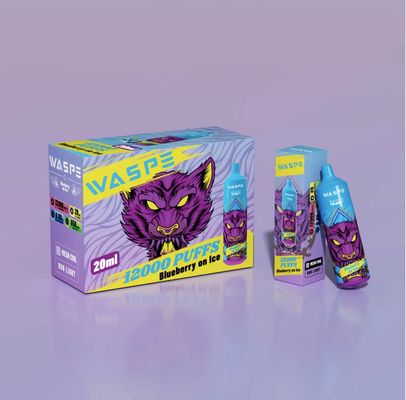 Waspe 12000 Puff Wiederaufladbar Einweg-Vape Fruchtgeschmack E Zigarette OEM Erhältlich