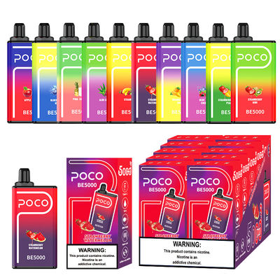 POCO BE5000 Puffs Einweg-Elektronische Zigarette mit 0/20/30/50 mg Nikotinsalz