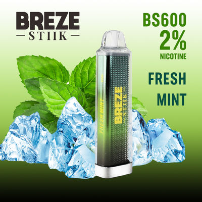 BREZE BS600 Einweg-Vape 2ml 500mah-Batterie Nic Stärke 20mg