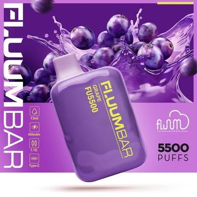 12 ml vorgefüllter Fluum Bar 5500 Saftaromen Einweg-Vape 650 mAh