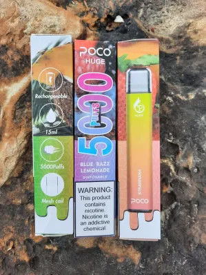 650mah poco riesig 5000 CBD Einweg-Vape-Gerät mit SUS304 Shell
