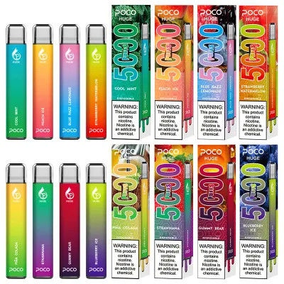 POCO Huge 5000 Puff Einweg-E-Zigarette 2% / 5% Nic-Salz-Wiederauflader 950mah