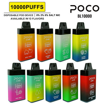 POCO BL10000 Wiederaufladbare Einweg-Vape 20ml 5% Nic 650mAh Mesh Frucht Falvor
