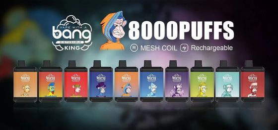 Wegwerf-Vape Stift 650mAh Knall-König-8000 mit E-Flüssigkeit 16ml
