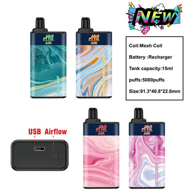 Wegwerf-Vape Gerät 15ml 950mAh AIS der Luft-5000 Hauch-CBD