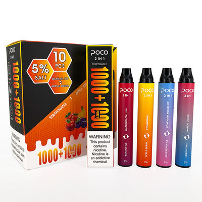 POCO 2 in 1 vor gefülltem Salz-Nikotin Wegwerf-Vapes 5% NIC 950mAh