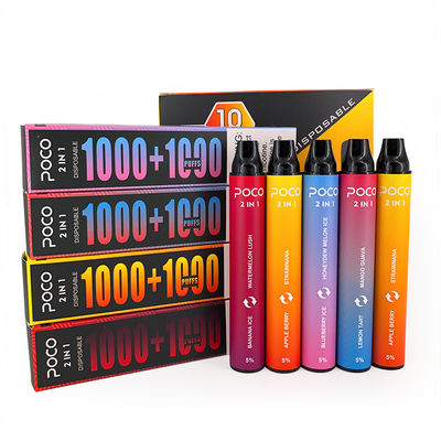 POCO 2 in 1 vor gefülltem Salz-Nikotin Wegwerf-Vapes 5% NIC 950mAh