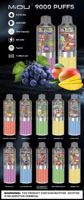MIOU 9000 18 ml Einweg-Vape E Flüssigkeit Vorgefüllte Sorte Aromatisiert