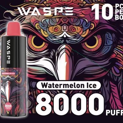 Waspe 8000 Puffs Bar Einweg-Stifthalter, 650 mAh, Typ C, wiederaufladbar
