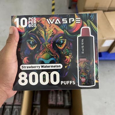 Waspe 8000 Puffs Bar Einweg-Stifthalter, 650 mAh, Typ C, wiederaufladbar