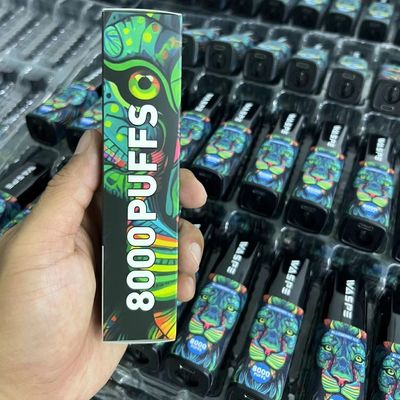 Waspe 8000 Puffs Bar Einweg-Stifthalter, 650 mAh, Typ C, wiederaufladbar
