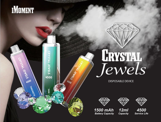 Custom Crystal 4500 Einweg-Vape 12 ml vorgefüllt bis zu 4500 Puff Pod