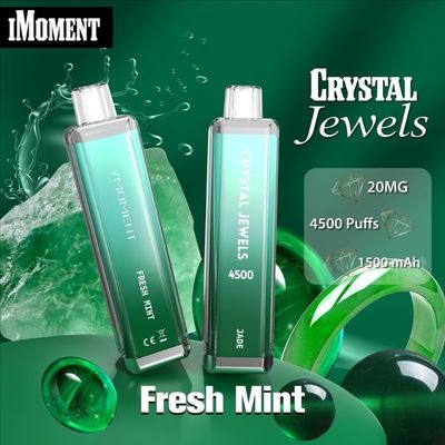 Einweg-Vape-Stift Kristalljuwelen 4500 Puffs Mesh Coil 15ml Flüssigkeit Wiederaufladbar Ecig