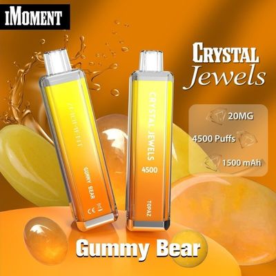 Einweg-Vape-Stift Kristalljuwelen 4500 Puffs Mesh Coil 15ml Flüssigkeit Wiederaufladbar Ecig