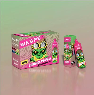 Waspe 12000 Puff Wiederaufladbar Einweg-Vape Fruchtgeschmack E Zigarette OEM Erhältlich