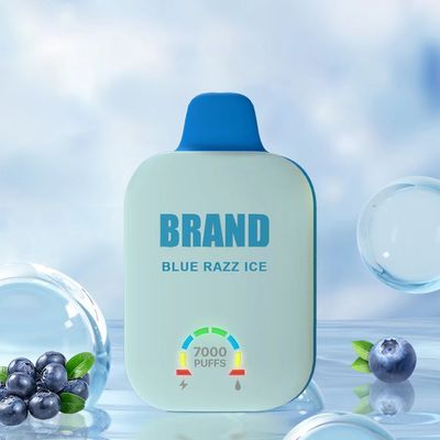 70g/pcs OEM Vape Smart Screen Einweg 12ml E Juice 7000 Puffs