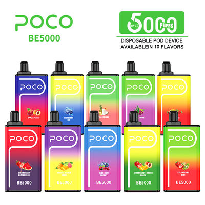 POCO BE5000 Puffs Einweg-Vape-Stift mit verstellbarem Luftstrom 1200 mAh