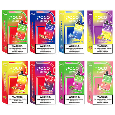 POCO BE5000 Puffs Einweg-Elektronische Zigarette mit 0/20/30/50 mg Nikotinsalz