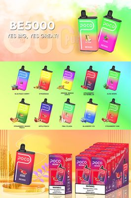 14 ml gefüllte Ejuice Elektronische Zigarette POCO BE5000 Pod Big Puff Vape 0% 2% 5% Nikotin