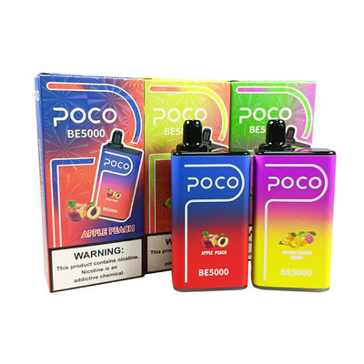 14 ml gefüllte Ejuice Elektronische Zigarette POCO BE5000 Pod Big Puff Vape 0% 2% 5% Nikotin