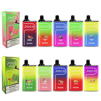 14 ml gefüllte Ejuice Elektronische Zigarette POCO BE5000 Pod Big Puff Vape 0% 2% 5% Nikotin