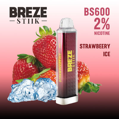 BREZE BS600 Einweg-Vape 2ml 500mah-Batterie Nic Stärke 20mg