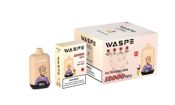 12000Puffs Screen Display Mesh Coil Einweg-Vape-Pen 20 ml E-Liquid 0/2%3%/5% Nic für das Dampfen