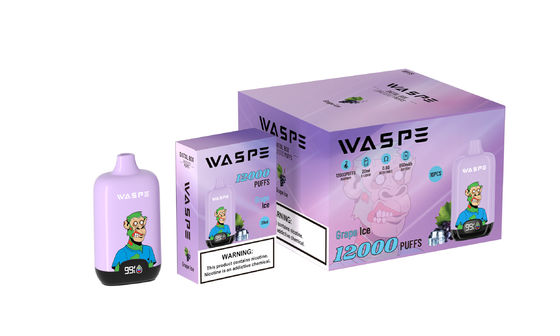 Maschenspule Einweg-Vape-Stift Waspe 12000Puffs mit Bildschirm-Display und