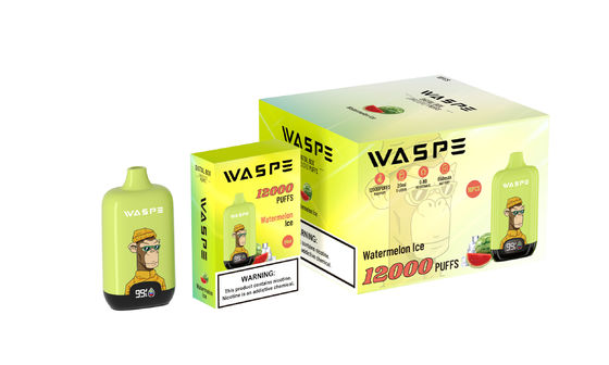 Maschenspule Einweg-Vape-Stift Waspe 12000Puffs mit Bildschirm-Display und