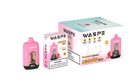 Einweg-Vape Big Puff Vape Waspe 12000puffs Digital für Alter ≥18