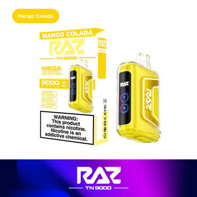 RAZ Mesh Coil OEM Verdampfer mit Bildschirm 9000Puffs für OEM-Vertriebskanäle