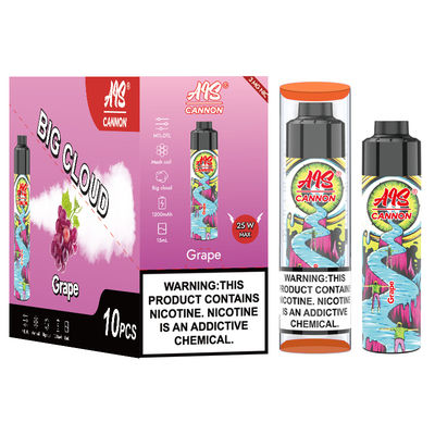 Experience Fruits Serie mit Big Puff Vape 1.0 Ohm Widerstand Typ-C Ladung