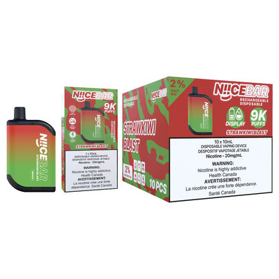 0/2%/5% Nic Big Puff Vape mit 1,1 Ohm Widerstand mit Bildschirm