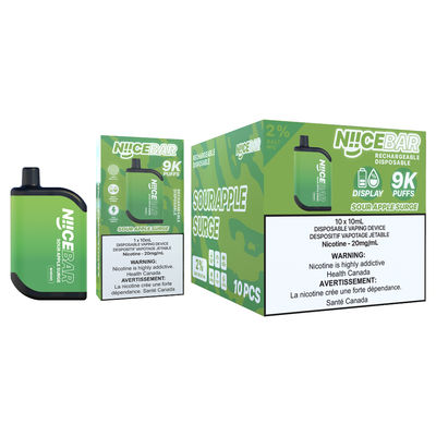 0/2%/5% Nic Big Puff Vape mit 1,1 Ohm Widerstand mit Bildschirm