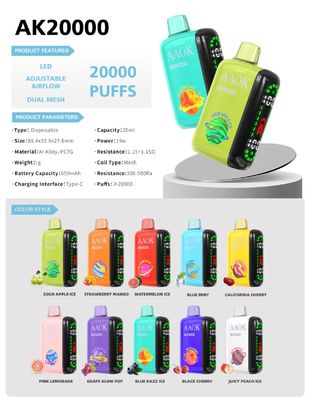 Geek Bar Plus AKKOK 20000puffs Einweg-Vape-Stift mit Screenprinting-Logo