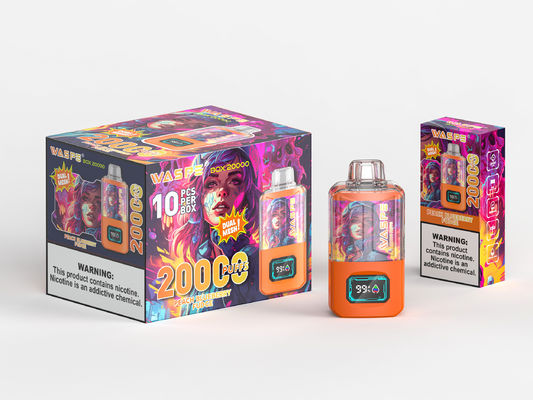 RGB Light Big Puff Vape Batterie 650 Mah Sus304 20000Puffs