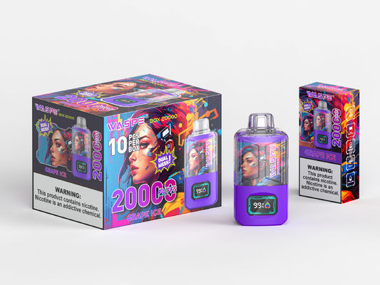 650 Mah Rgb Leicht-Big Puff Vape mit 24ml Ejuice und 20000Puffs Sus304 OEM Farbe