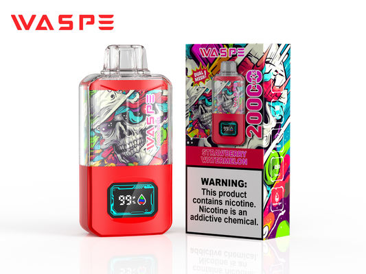 Sus304 Rgb Leichte Fruchtgeschmack Vape 20000Puffs 650Mah Batterie OEM Farben
