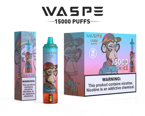 22 ml Ejuice Kapazität Big Puff Vape mit 650mAh Batterie und 0,8ohm Widerstand 15000 Puffs