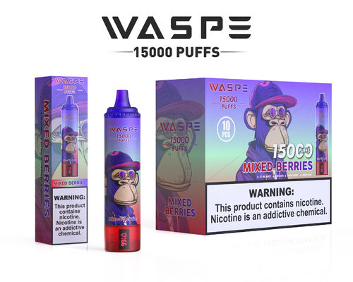 OEM Farbe Groß Puff Dampfbildschirm 22 ml Ejuice Kapazität 15000 Puffs