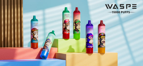 22 ml Ejuice Kapazität Big Puff Vape mit 650mAh Batterie und 0,8ohm Widerstand 15000 Puffs