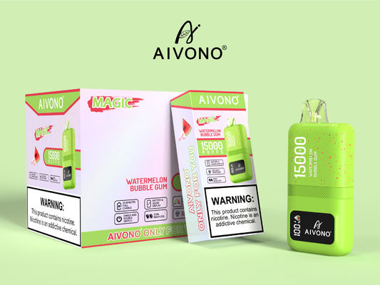 Anpassbares Logo Vape Pen mit 15k Puffs Wiederaufladbarer Smart Vaporizer 0/2/3/5% Nikotinstärke