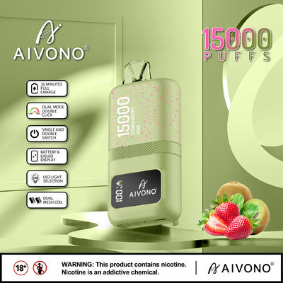 Anpassbarer 24 ml Smart Vape Pen mit 1,0 Ohm Spirale 0/2/3/5% Nikotin-Stärke Anzeige