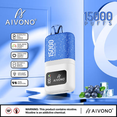 Portable Smart Ink Vaporizer mit 600 mAh Batterie 15 Fruchtgeschmacksrichtungen 24 ml Flüssigkeitskapazität