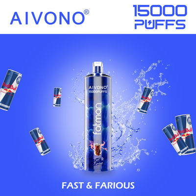 15000 Puffs 24 ml Vorgefüllte Einweg-Vape Typ C Wiederaufladbar