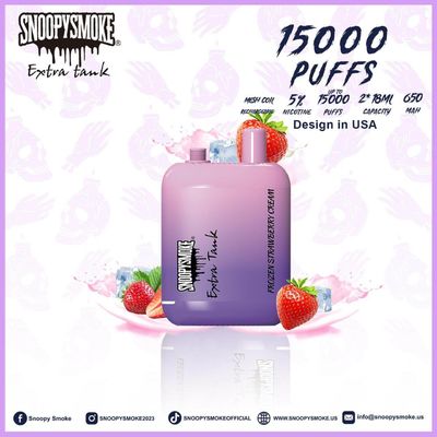 USA Vape Dual Tank 15000 Puffs 650mAh Typ C Wiederaufladbare Batterie 1,2 ohm Mesh Coil E Flüssigkeit Kit