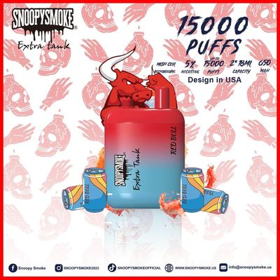 Fruchtgeschmack USA Dampf mit 1,2 Ohm Mesh Coil Doppel 18mL E Flüssigkeit 15000 Puffs