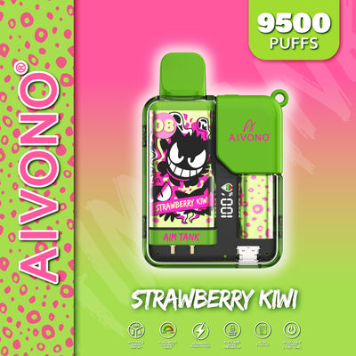 Einstellbare Leistung 650mAh Vorgefüllte Einweg-Vape 1,2 ohm Spirale 10 Stück/Packung
