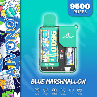 18 ml Einweg-Vape-Stift Kinderverriegelung Farbbildschirm 9500 Puffs 10 Stück/Box